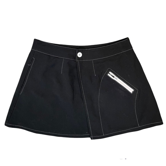 UNIF Dresses & Skirts - UNIF Black Wrap Mini Skirt